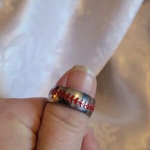 🌹Buy 1 Get 1 Free🌹 Stainless Steel Baseball Stitch Ring